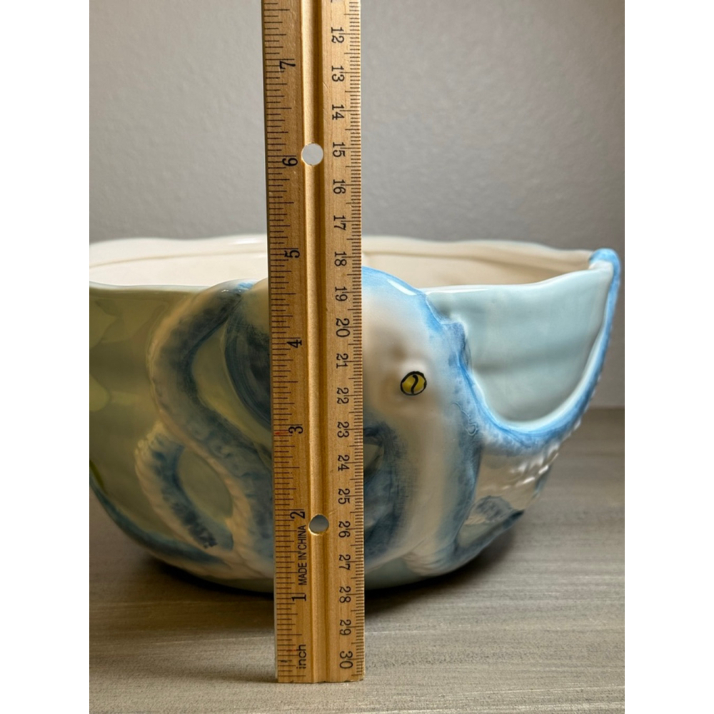 Pier 1 Sea Life 9x5 Serving Bowl Ocean Retired Rare Collectible - Picture 6 of 9